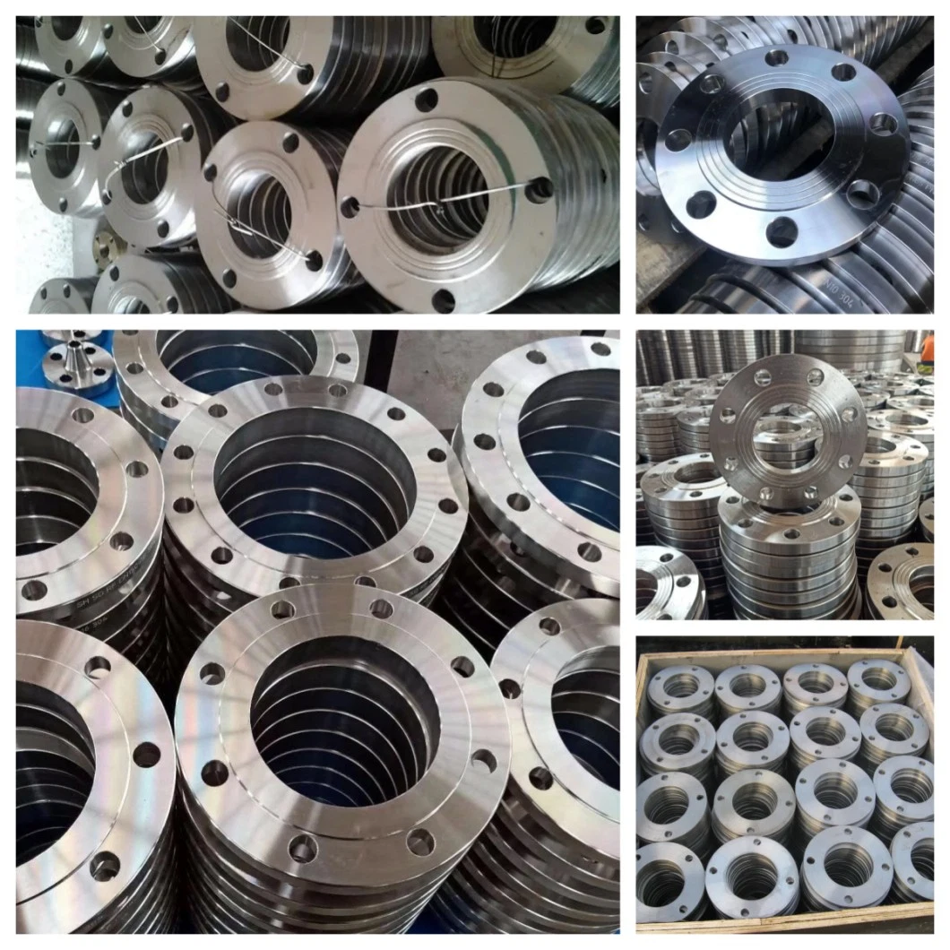 Hot Sales ANSI/DIN/GOST/En RF FF A105 Stainless Steel Flange 304L 316L Weld Neck/Slip on/Blind Forged Steel Pipe Flange