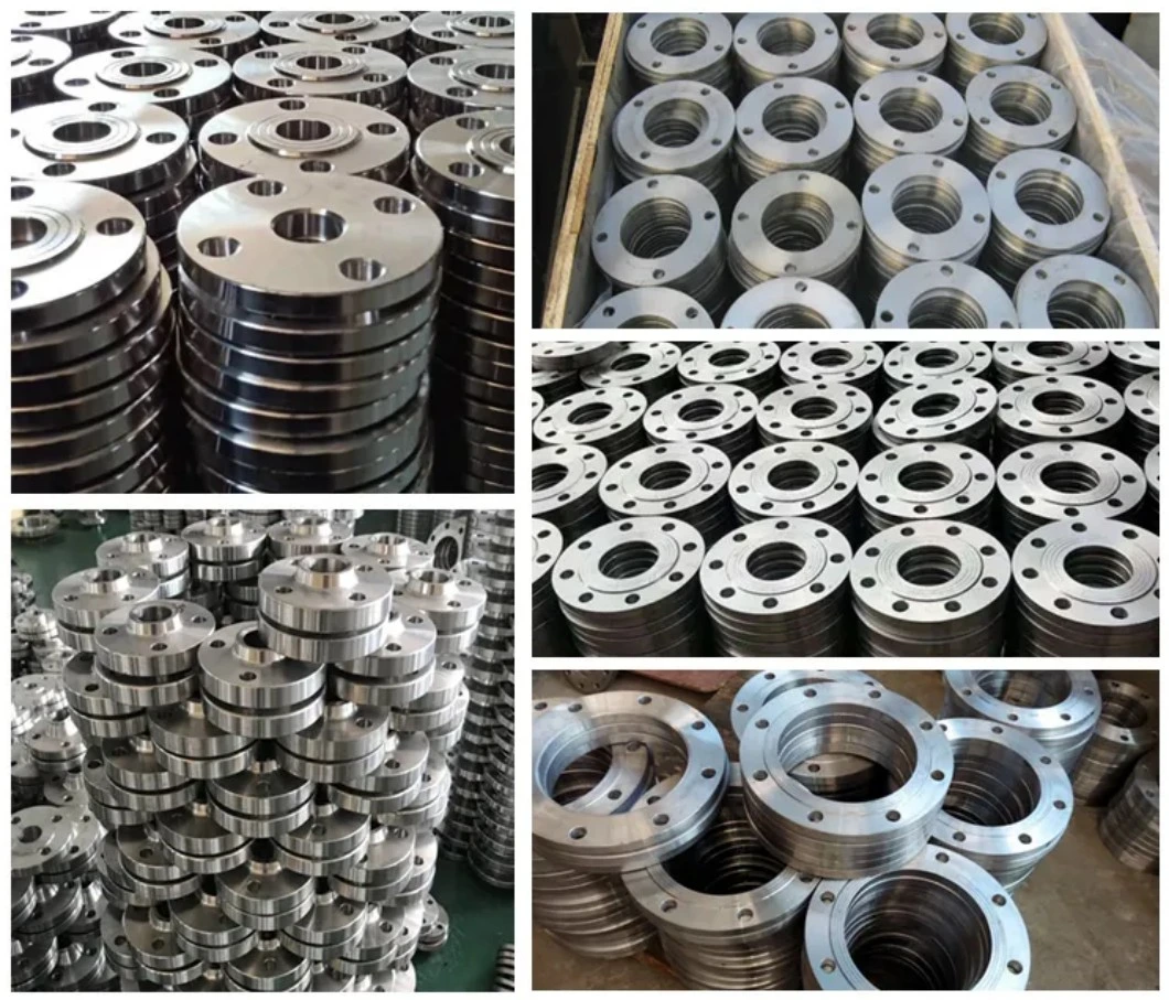 Hot Sales ANSI/DIN/GOST/En RF FF A105 Stainless Steel Flange 304L 316L Weld Neck/Slip on/Blind Forged Steel Pipe Flange