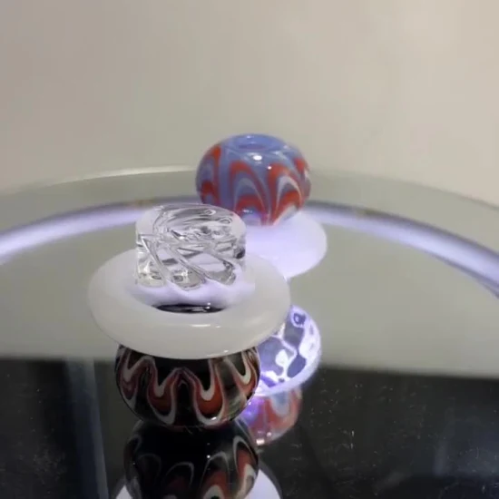 Tubo de fumo de vidro de borosilicato alto acessórios para cachimbo de água tampa giratória tampa carb